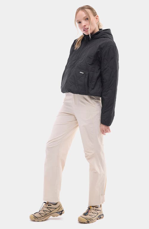 Halfdays Bessie Water Resistant Packable Quilted Puffer Jacket In Black