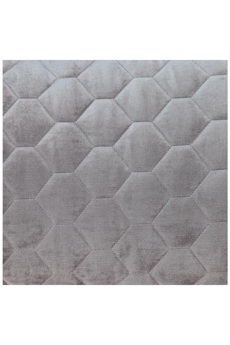 Bazyli Quilted Throw Pillow, Alternate, color, TAUPE
