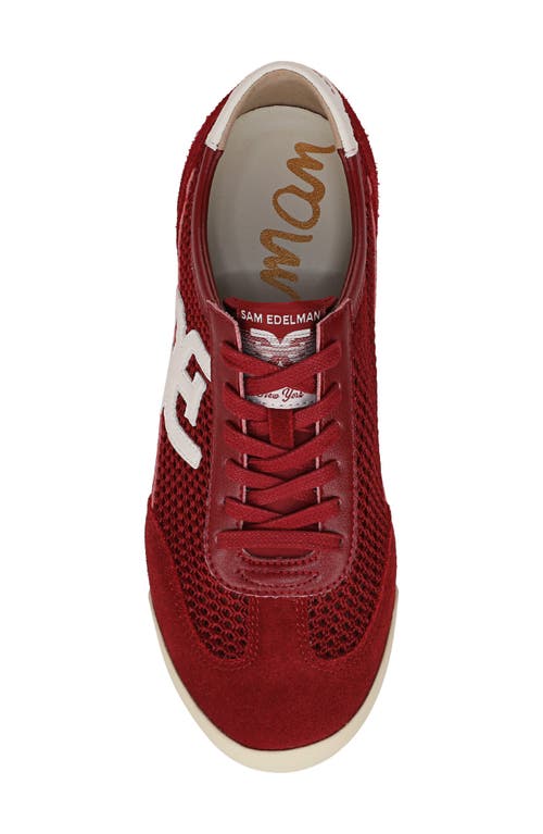 Sam Edelman Ivey Mesh Sneaker In Red