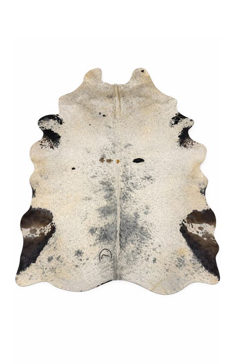 Eco Hide Lazlo Black Speckled Cowhide Rug  8'6" × 7'2"