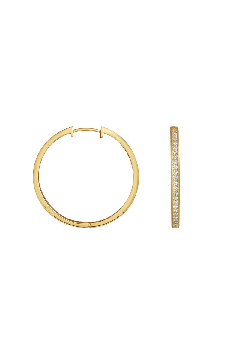 Karma and Luck Gold Hoop Earrings Celestial Radiance, Alternate, color, Gold