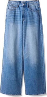 GUESS Alba High Waist Wide Leg Jeans
