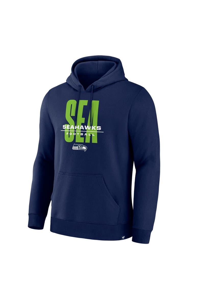 Men's Fanatics College Navy Seattle Seahawks Right Tackle Legacy Pullover Hoodie, Alternate, color, College Navy