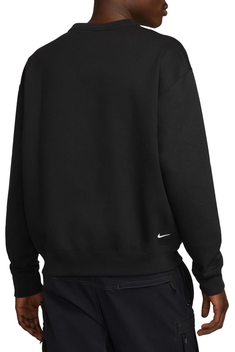 ACG Therma-FIT Crewneck Fleece Sweatshirt, Alternate, color, BLACK/ SUMMIT WHITE