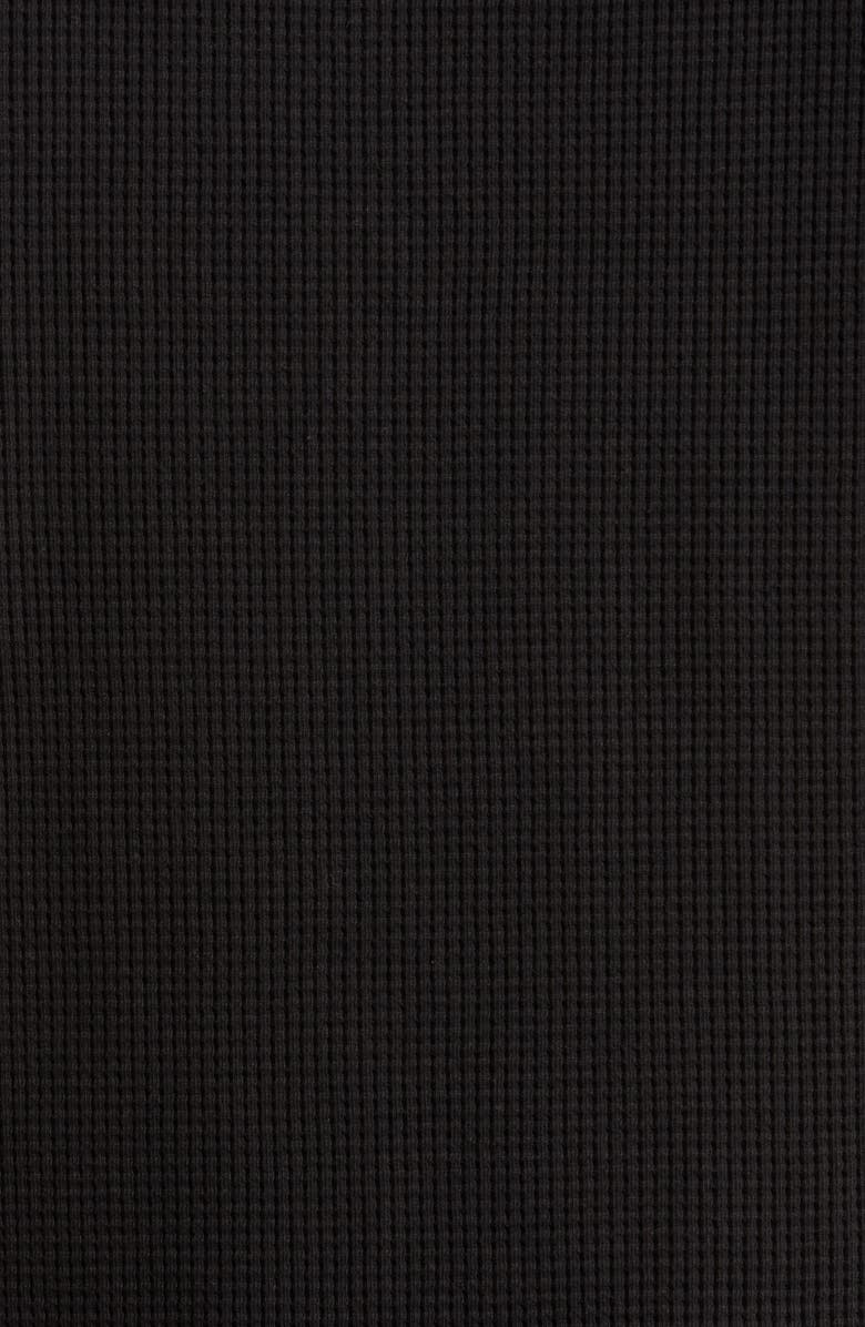 Imperfects Waffle Knit Cotton T-Shirt, Alternate, color, Obsidian
