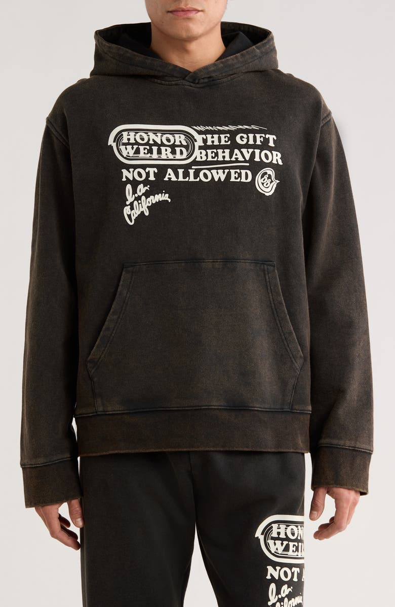HONOR THE GIFT Not Allowed Cotton Blend Hoodie, Main, color, Black