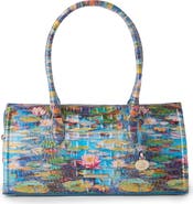 Brahmin Sophia Croc Embossed Leather Satchel