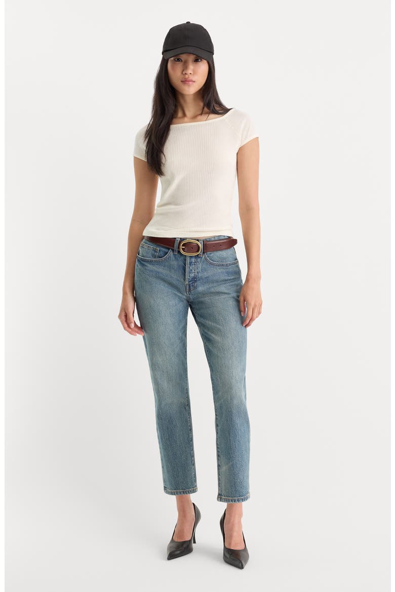 Variegated Rib Top, Alternate, color, CHALK
