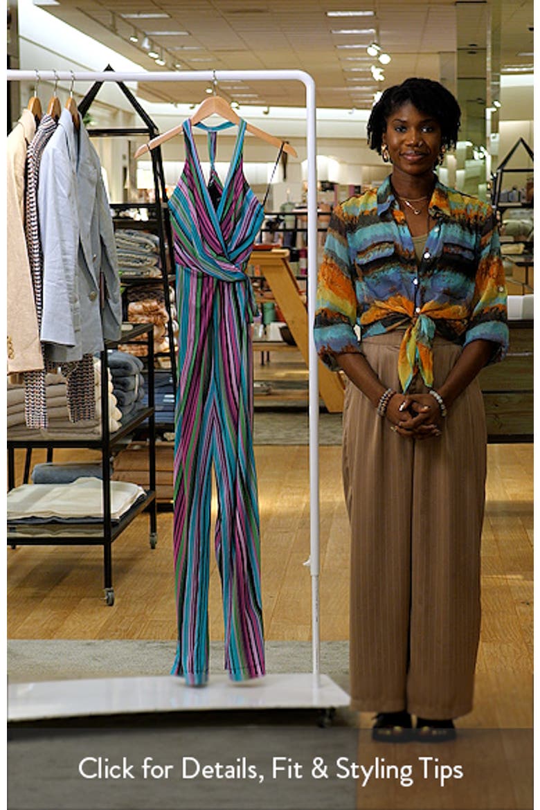 Daphne Stripe Racerback Jumpsuit video