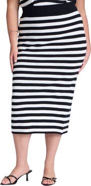 ELOQUII Midi Sweater Skirt