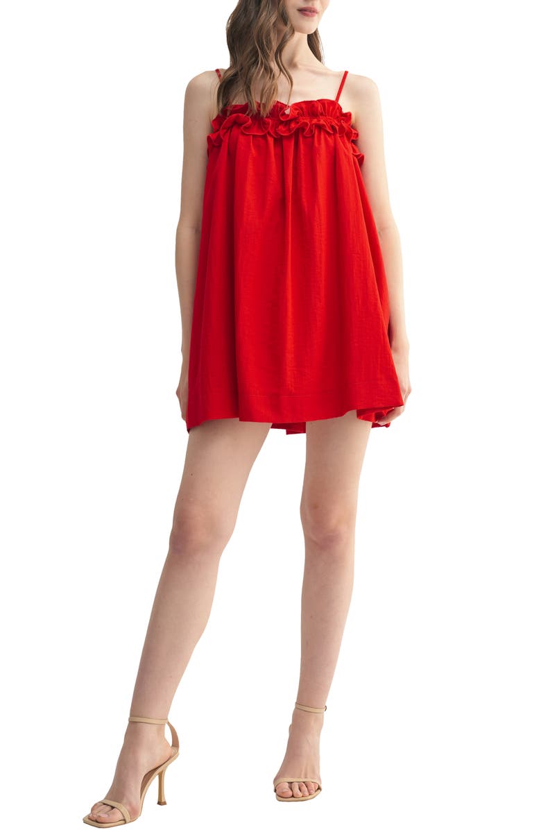 Lush Ruffle Babydoll Dress, Main, color,
