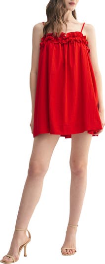 Ruffle-Trim Babydoll Dress main image 1