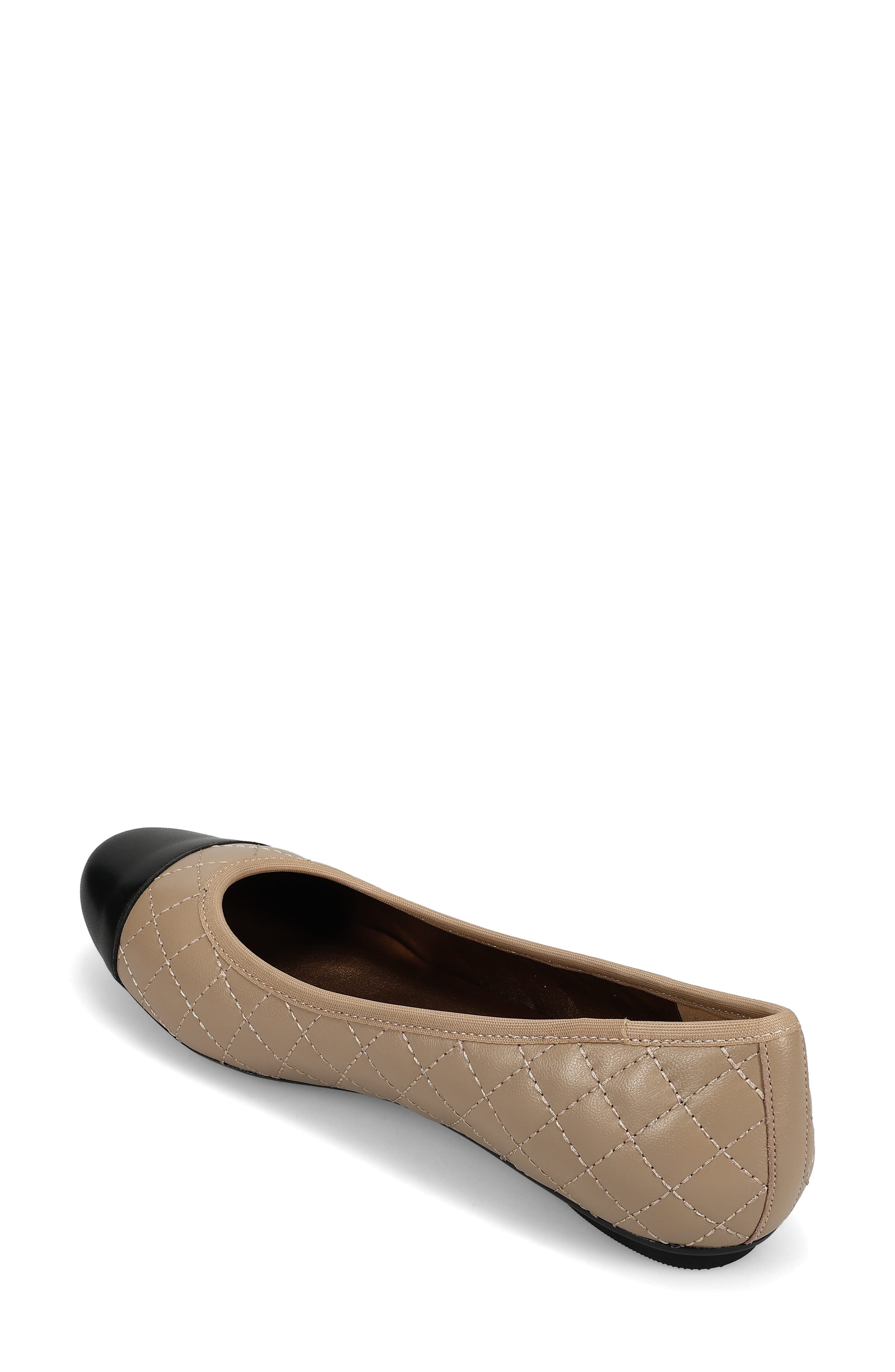 VANELi 'Serene' Flat, Alternate, color, Pudding/ Black Leather