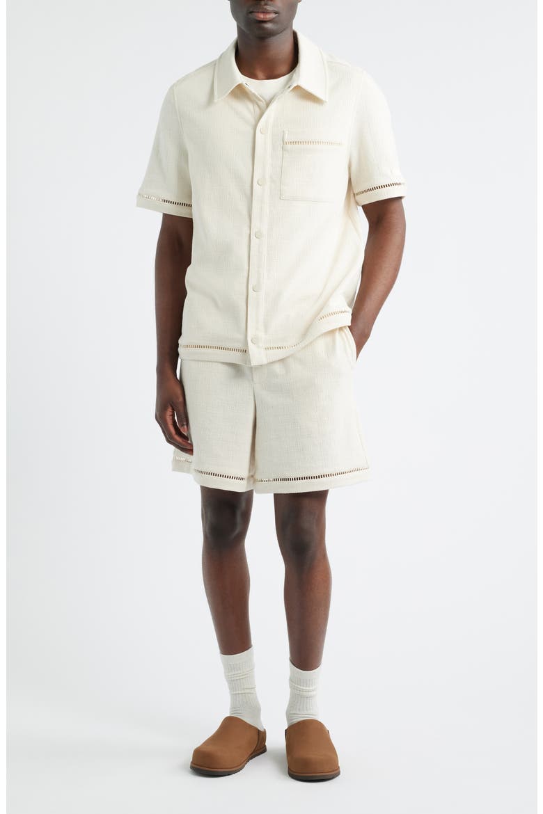 Devyn Short Sleeve Shirt, Alternate, color, CREAM