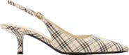 Burberry Dame Check Slingback Pump