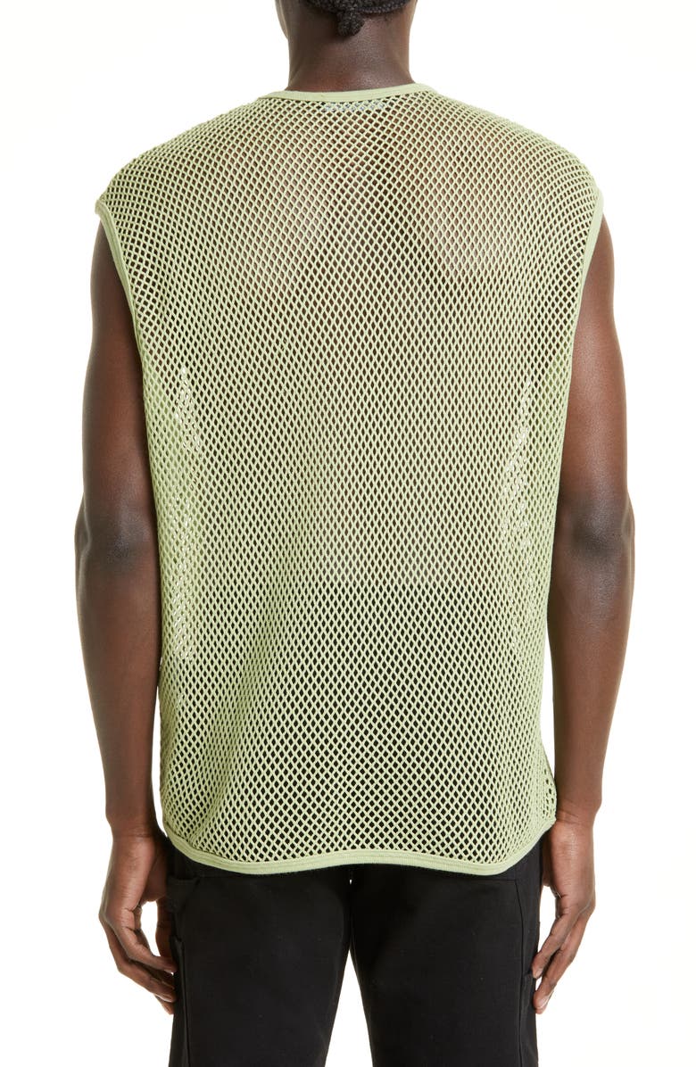 Raf Simons Oversize Mesh Tank Top, Alternate, color,