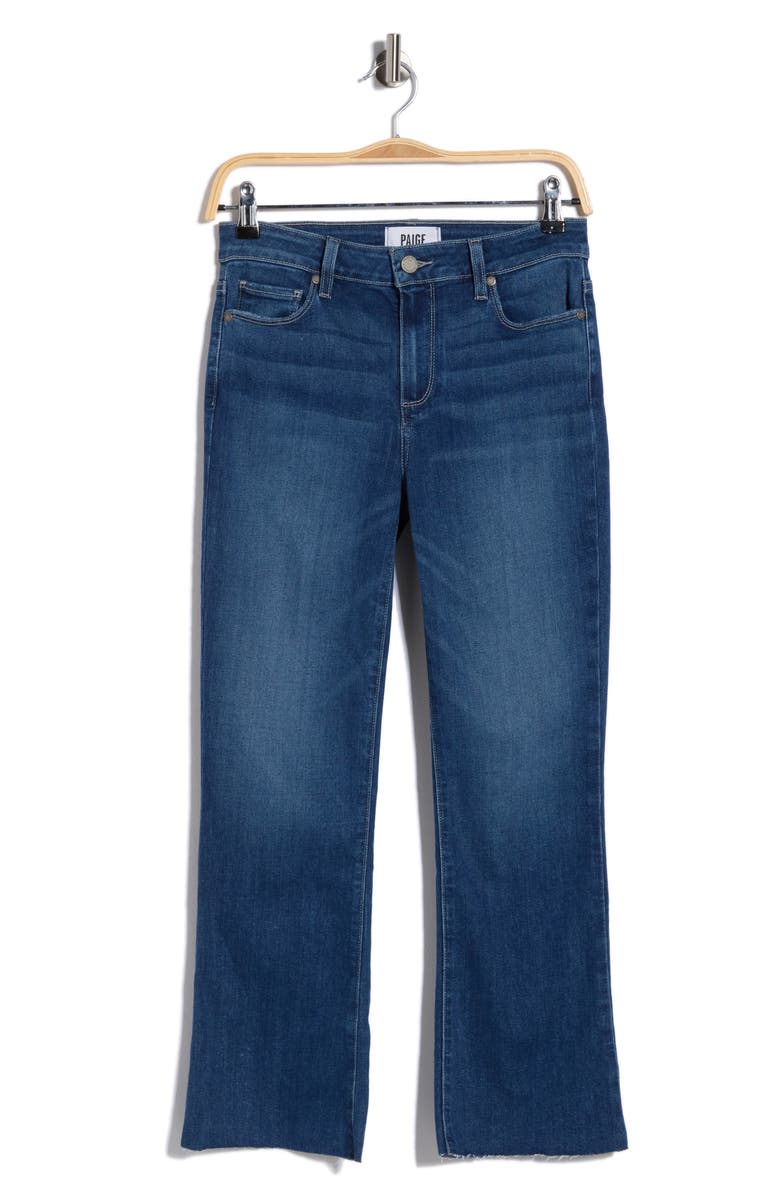 PAIGE Rory Raw Hem Crop Flare Jeans, Main, color, Karla