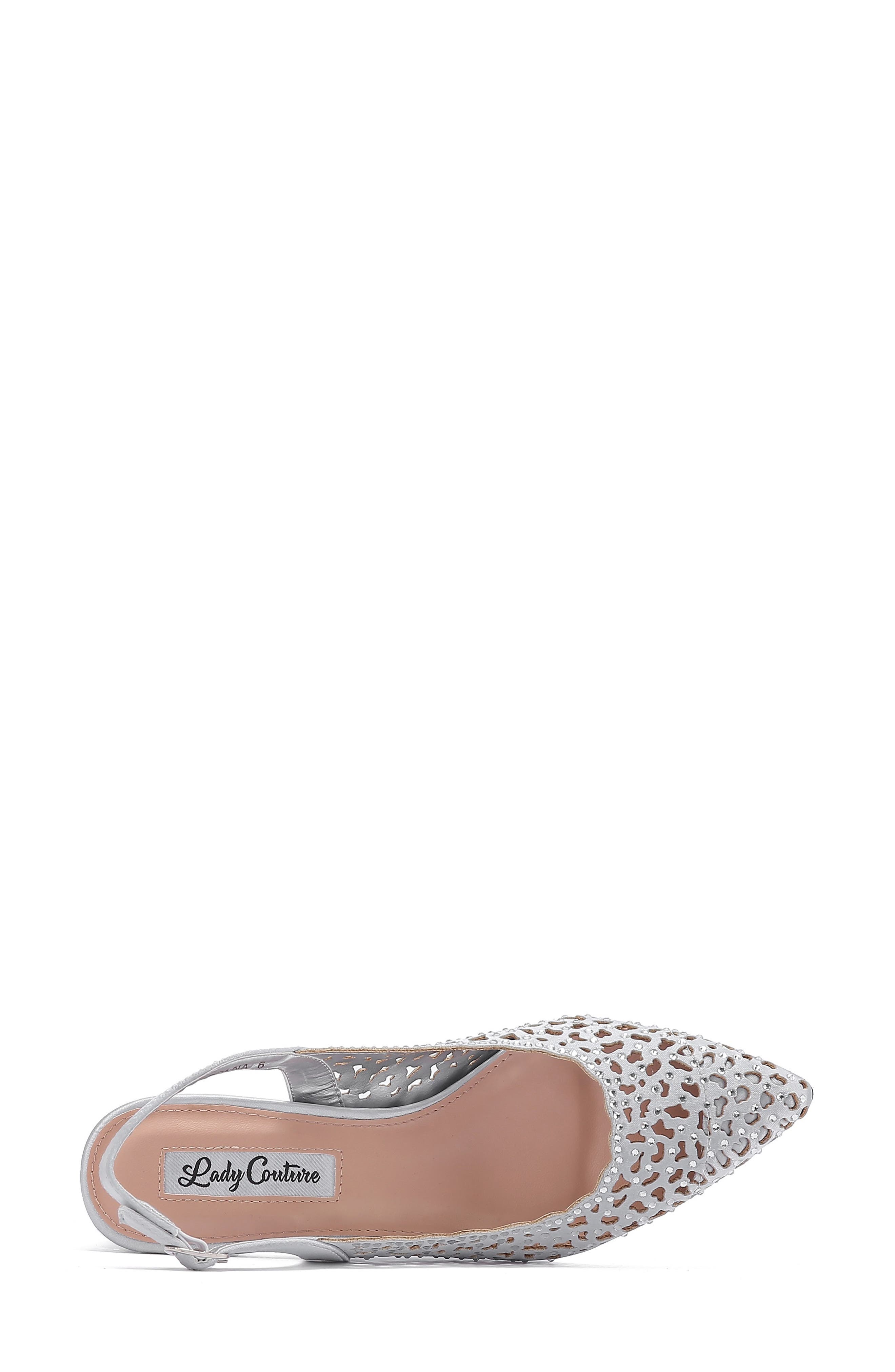 Donn Embellished Slingback Pump, Alternate, color, SILVER