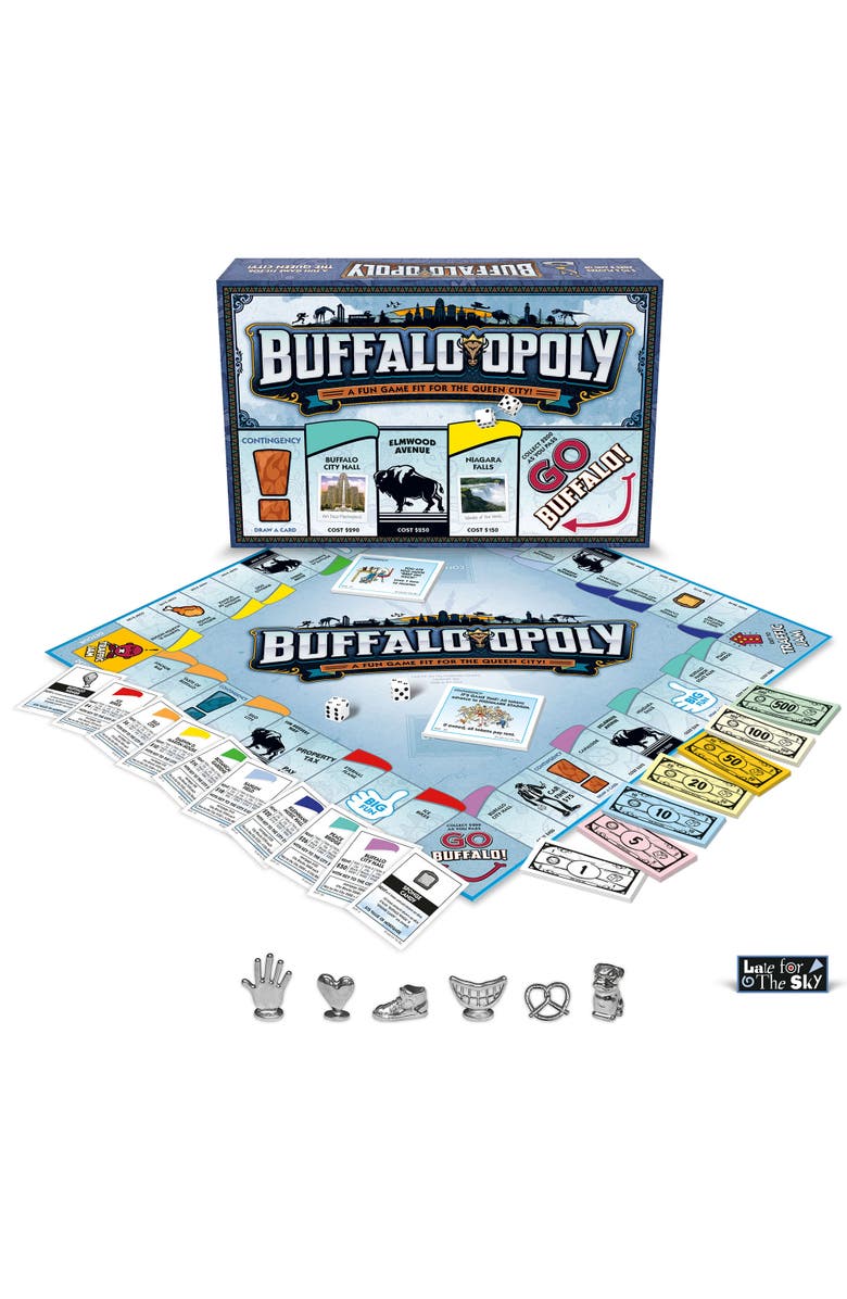 Late for the Sky Buffaloopoly Monopoly Board Game, Alternate, color, Multicolored
