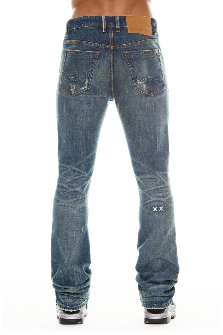 Lenny Ripped Bootcut Jeans, Alternate, color, DODGE