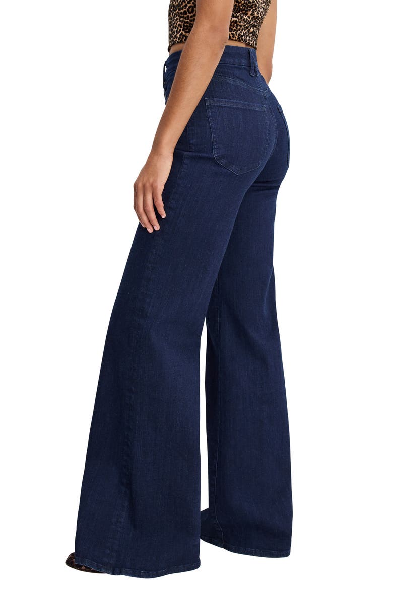 Good Waist High Waist Palazzo Jeans, Alternate, color, INDIGO1153