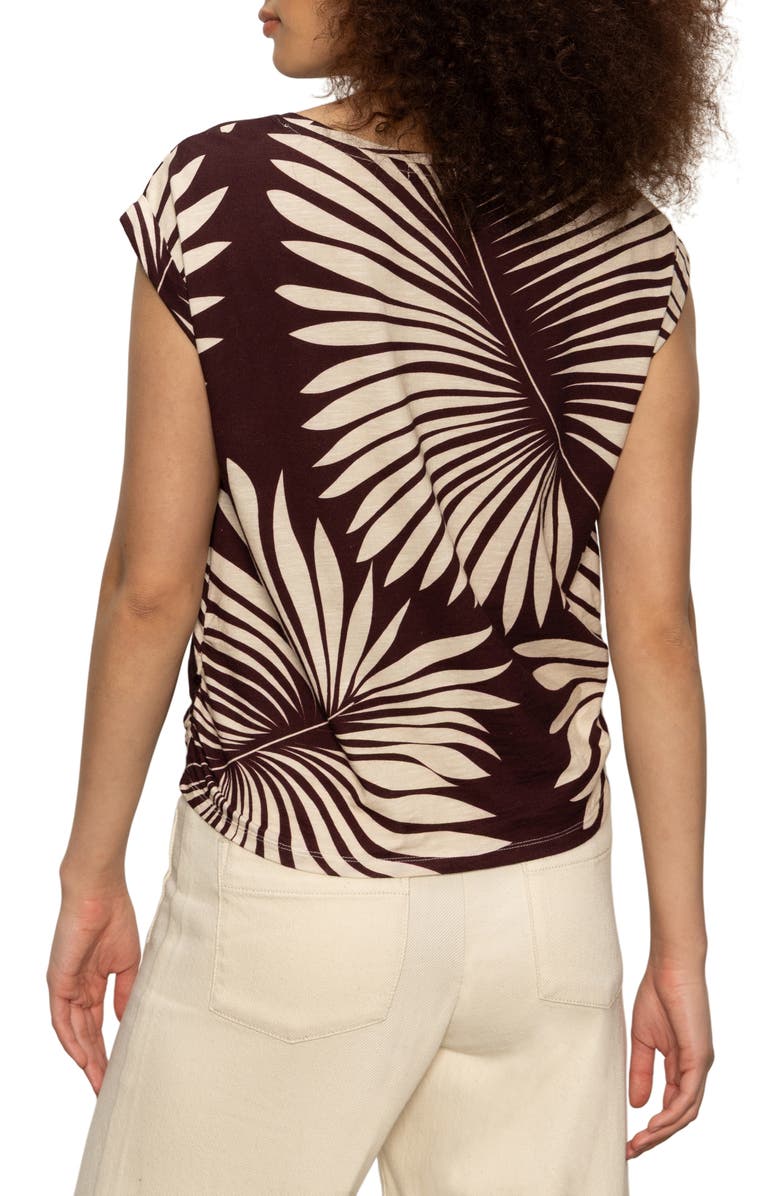 Sanctuary Knotted Muscle T-Shirt, Alternate, color, Mesa Palm