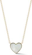 Ember Fine Jewelry 14k Gold Mother-of-Pearl Heart Pendant Necklace
