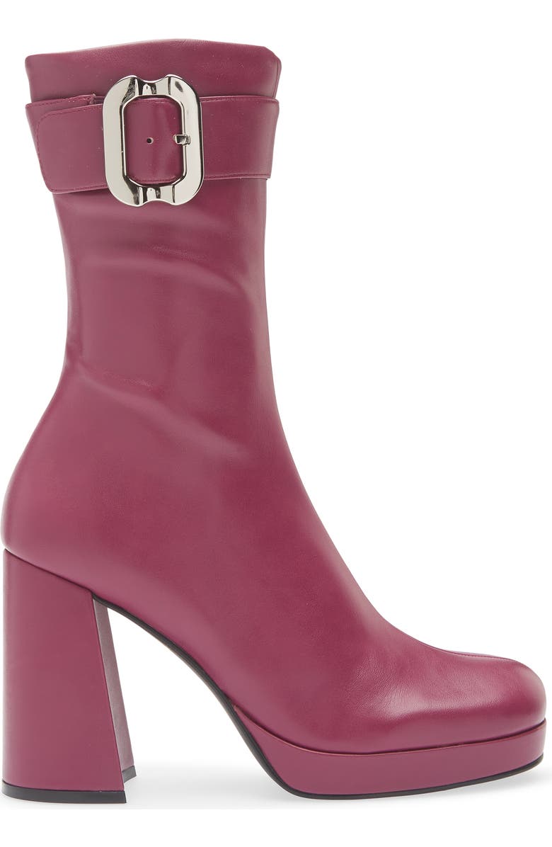 Jeffrey Campbell Bratty Block Heel Bootie, Alternate, color, Magenta