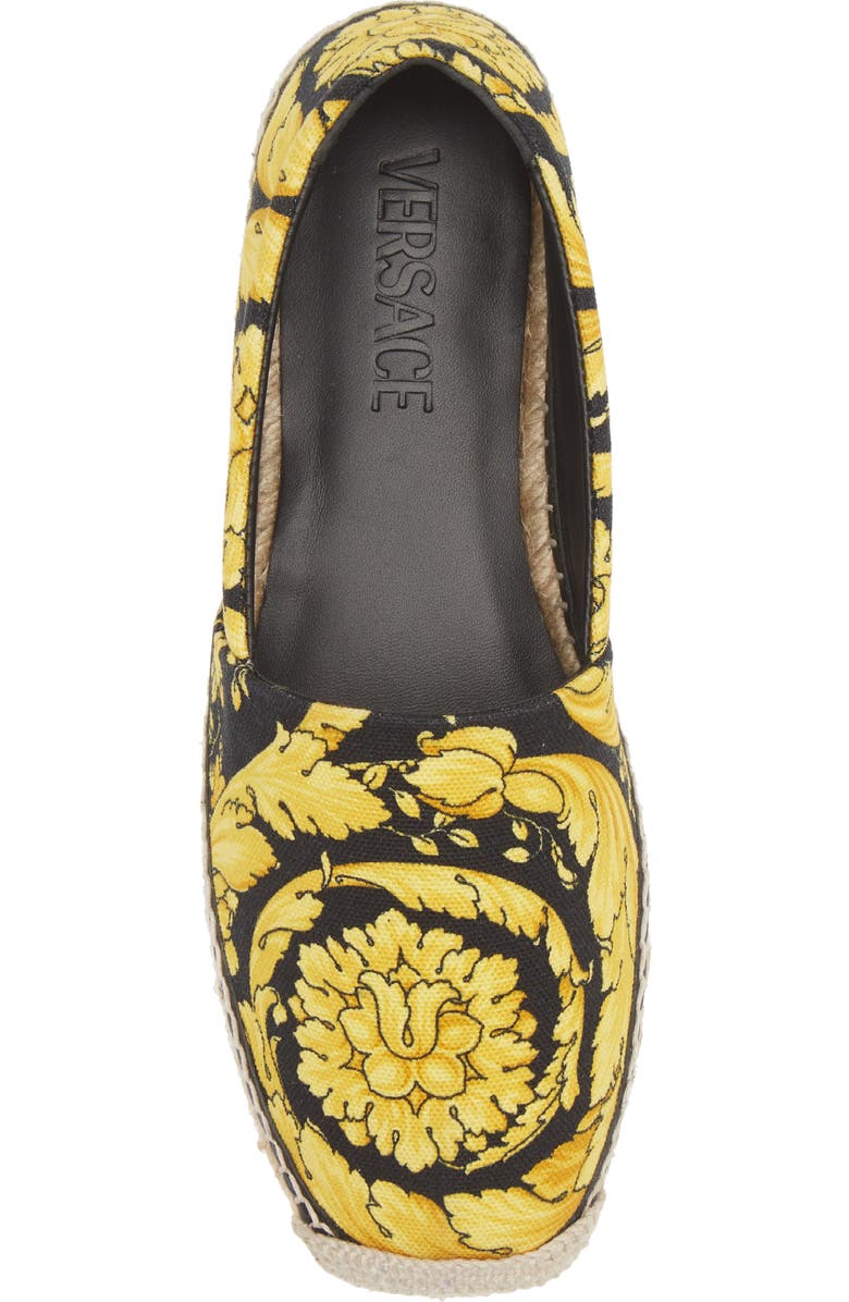 Versace Barocco Print Espadrille, Alternate, color,