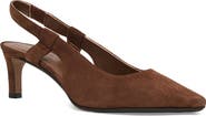 Aquatalia Charm Kitten Heel Waterproof Slingback Pump