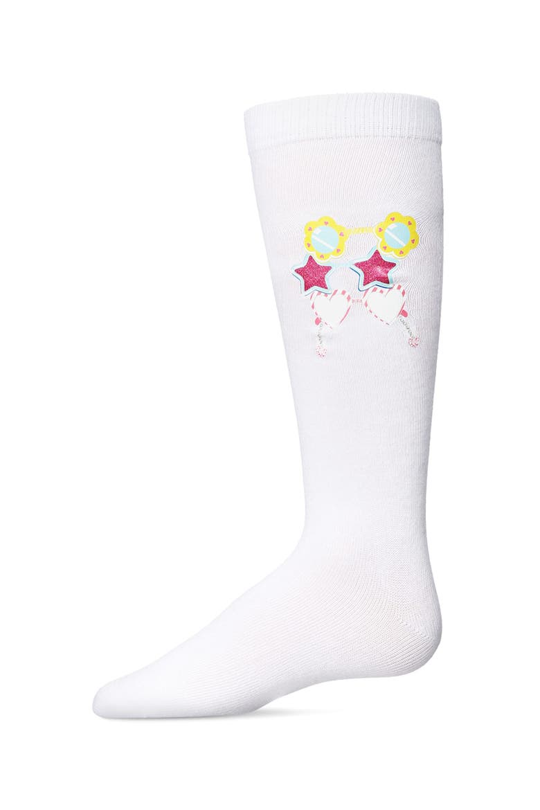 Sunglass Envy Knee High Socks, Main, color, White