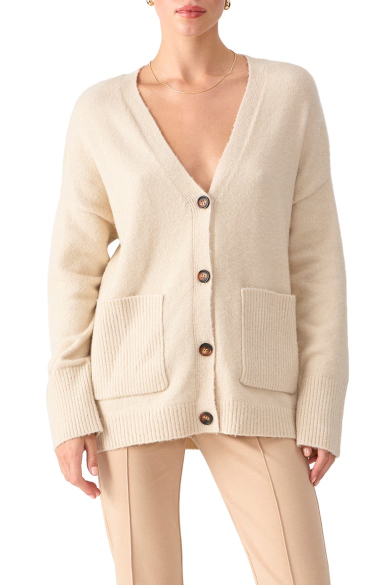 Long Days Cardigan, Main, color, TOASTED