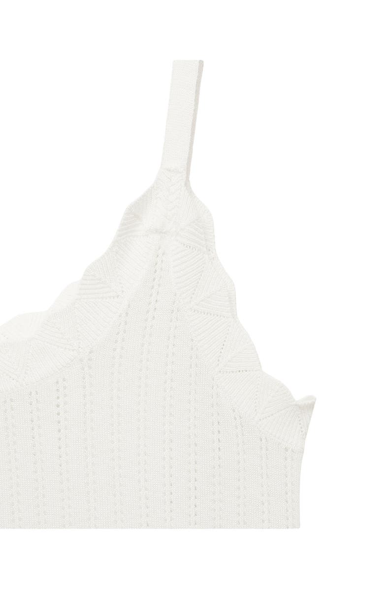 MANGO Pointelle Nightgown, Alternate, color, White