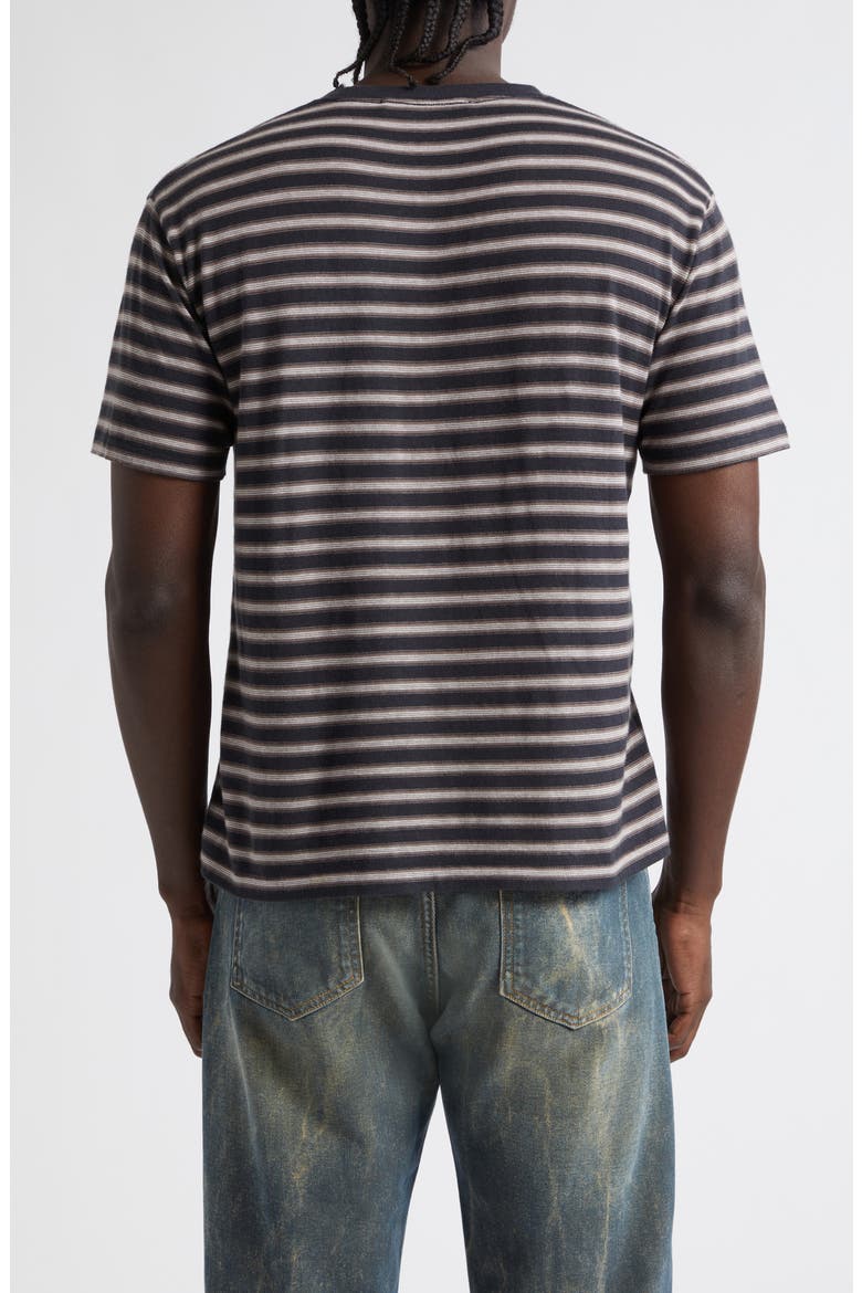 Franz Stripe Organic Cotton Pocket T-Shirt, Alternate, color, BLACK STRIPE