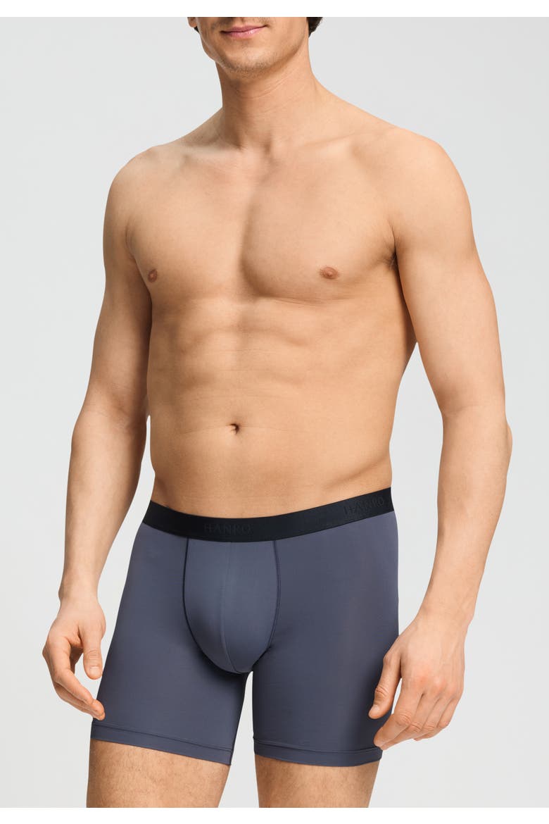 Micro Touch Long Boxer Brief, Alternate, color, Stormy Gray