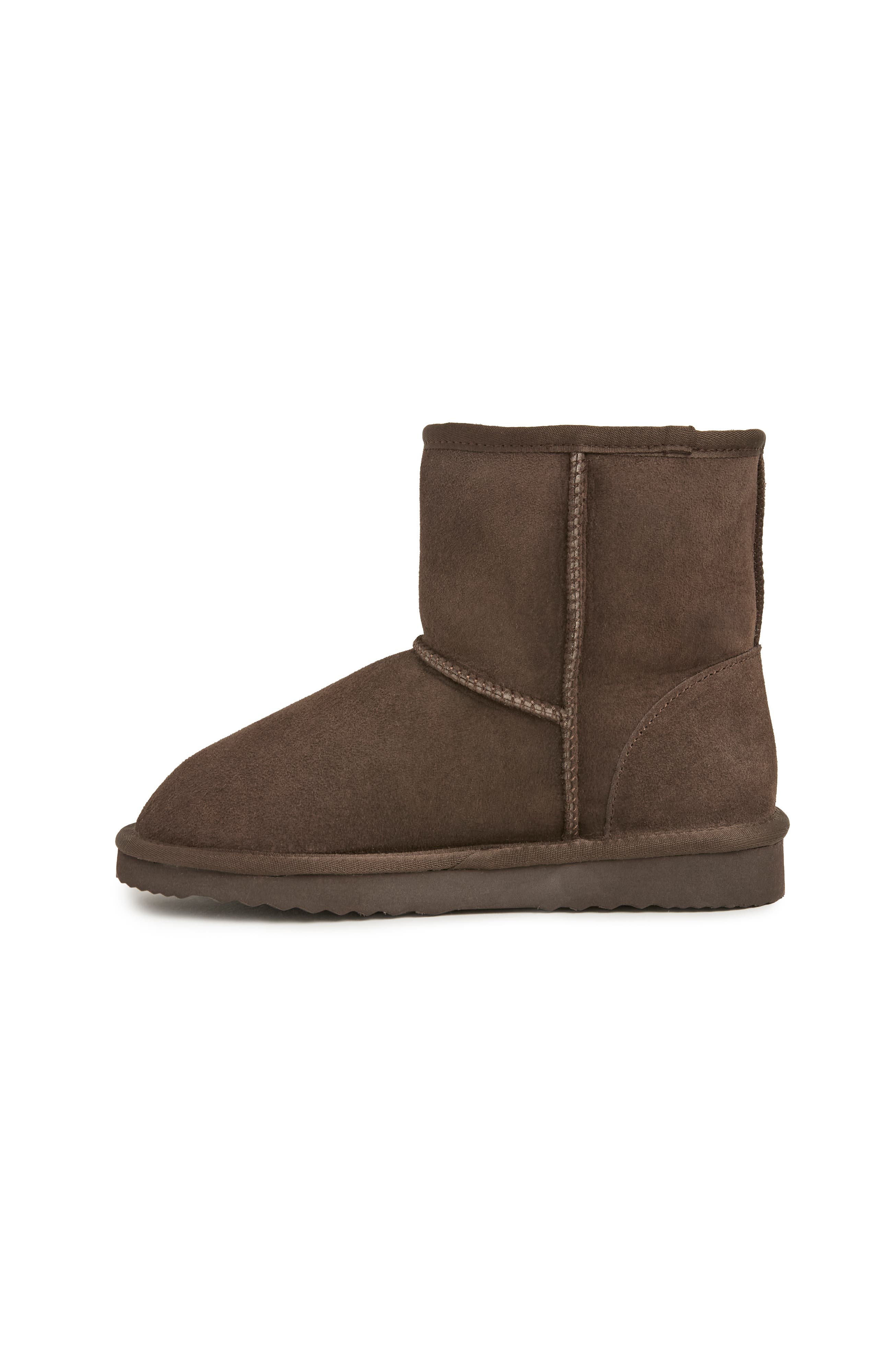 Sheepskin Lined Ankle Boot, Alternate, color, Chocolate