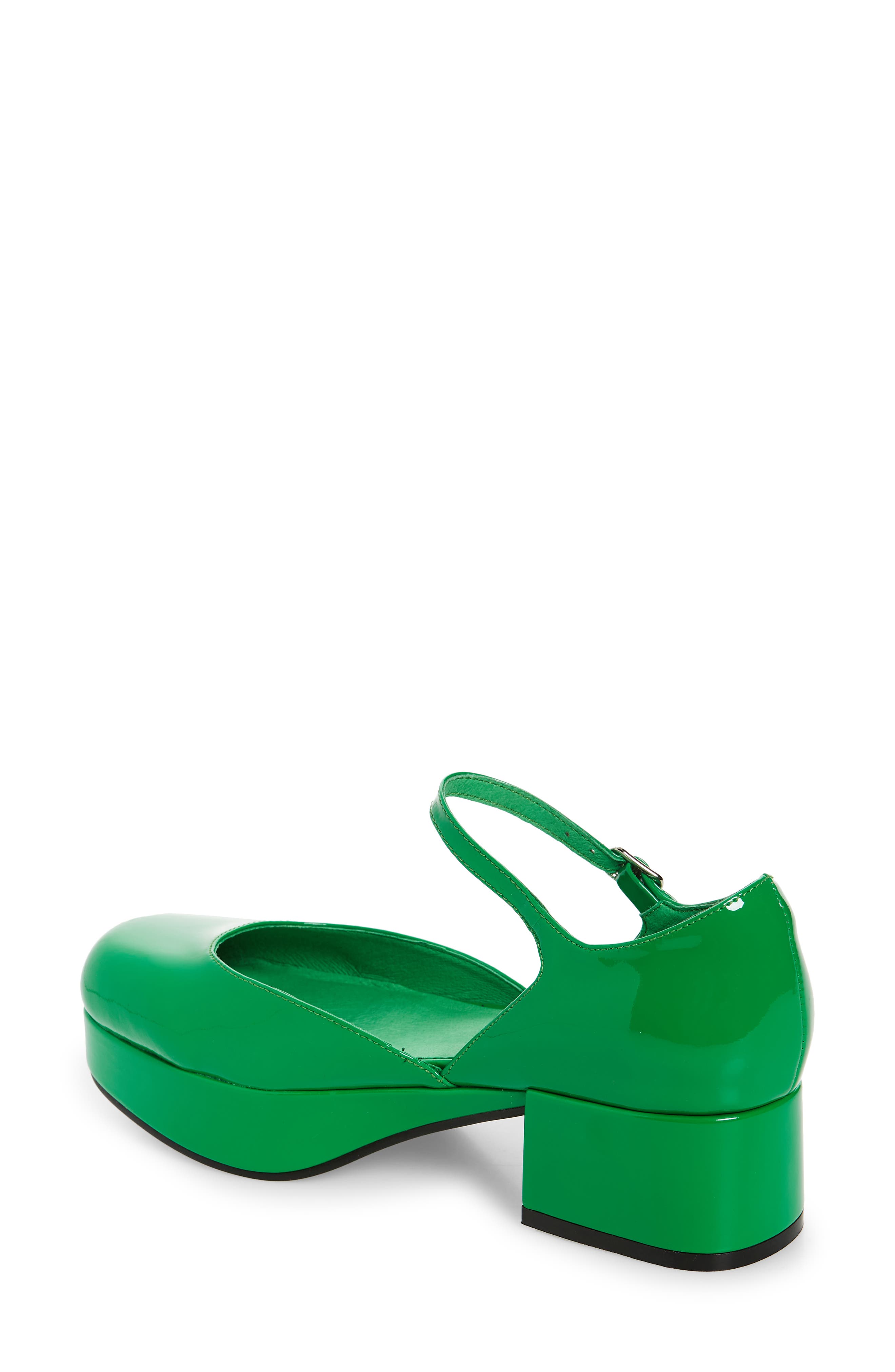 Ecolier Platform Pump, Alternate, color, GREEN PATENT