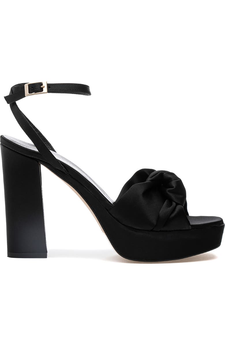 275 Central Miles Ankle Strap Platform Sandal, Alternate, color, Black Satin