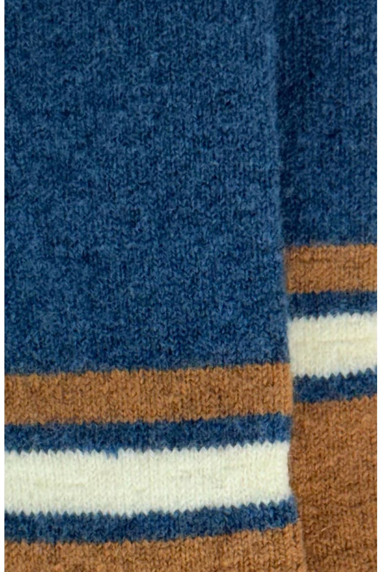 Cushioned Wool & Yak Blend Crew Socks, Alternate, color, BLUE HEATHER