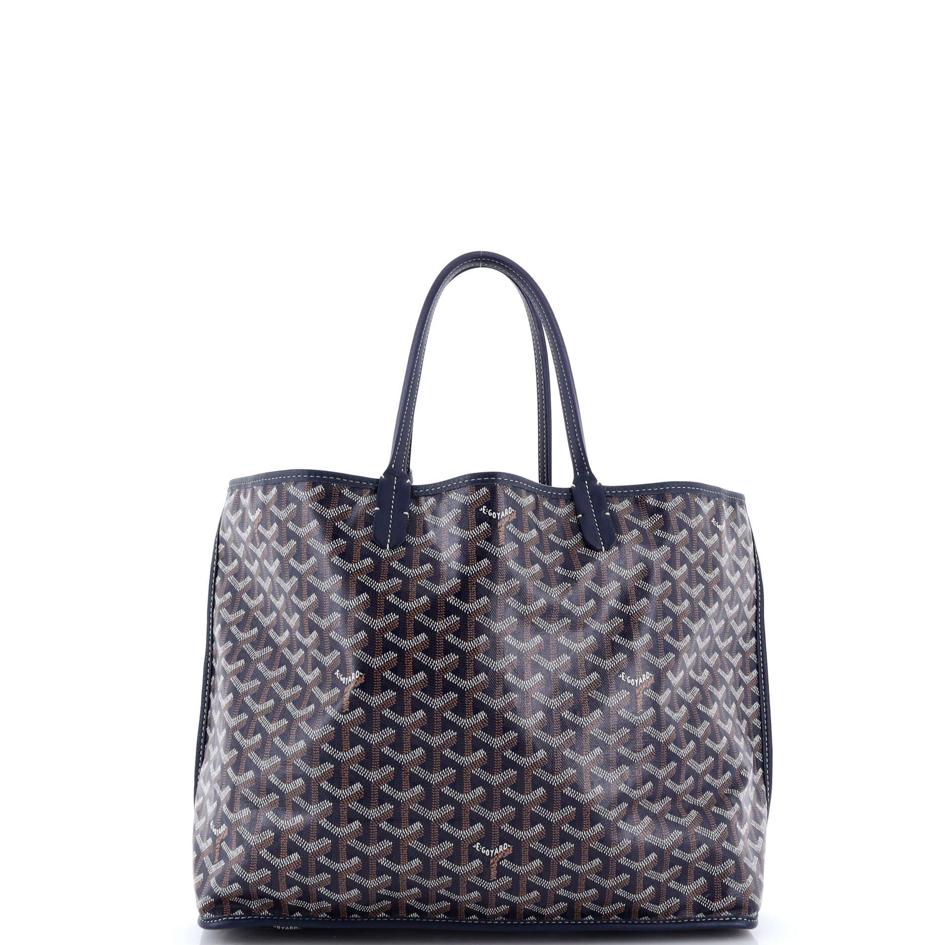 Pre-Owned Goyard Anjou Reversible Tote Coated Canvas PM, Main, color, Blue