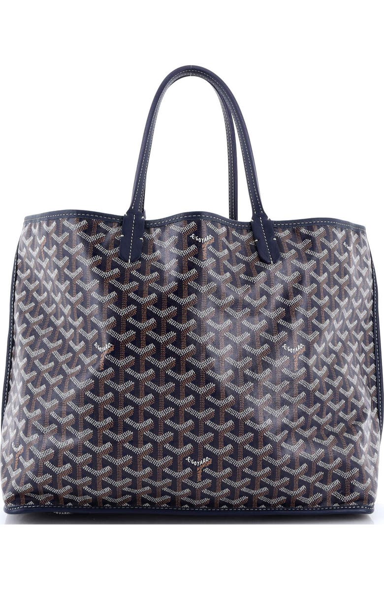 Pre-Owned Goyard Anjou Reversible Tote Coated Canvas PM, Main, color, Blue