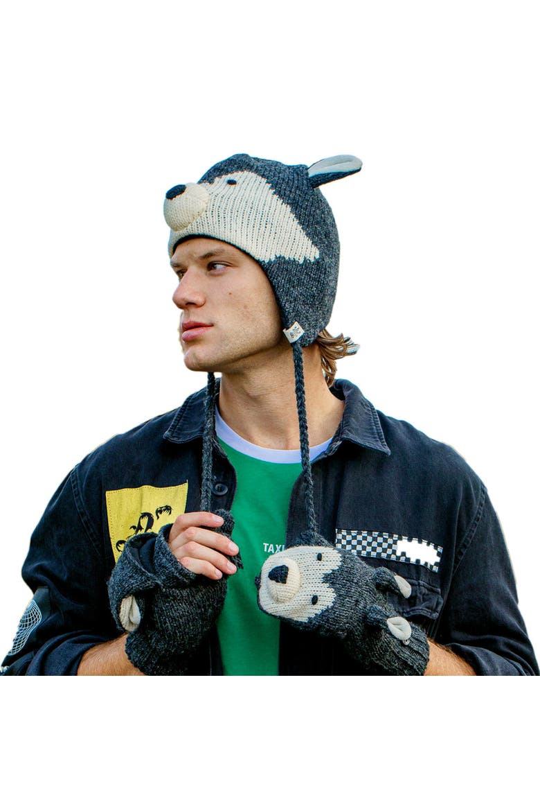 Wolf Hat, Alternate, color, Grey