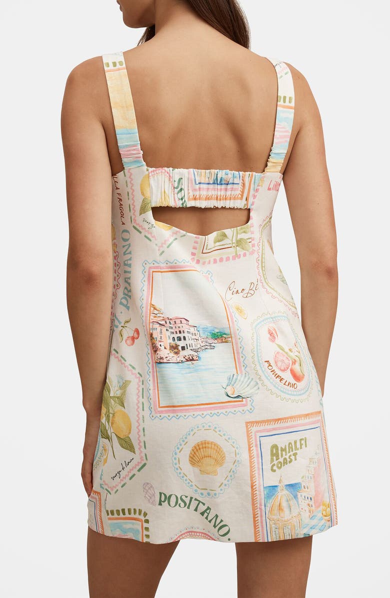 Ever New Hadley Cutout Ruched Back Mini Sundress, Alternate, color, 