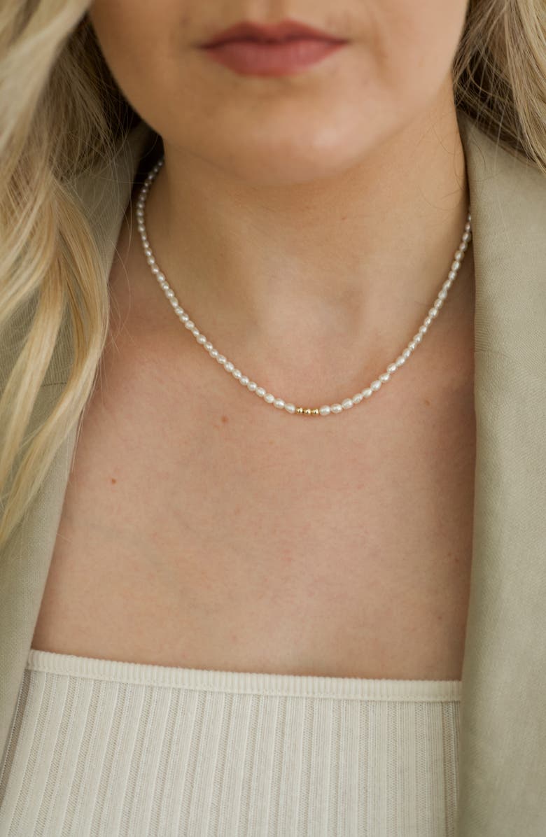 Set & Stones Natasha Genuine Pearl Necklace, Alternate, color, 