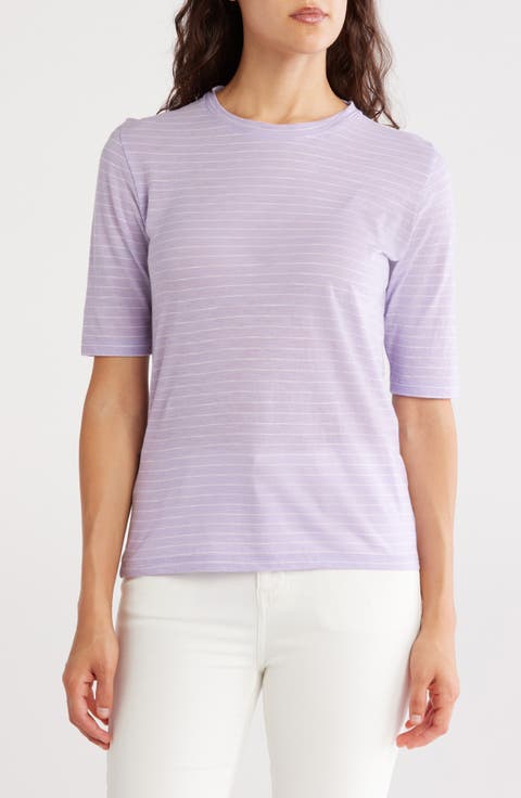 Essential Elbow Length Sleeve Pima Cotton T-Shirt