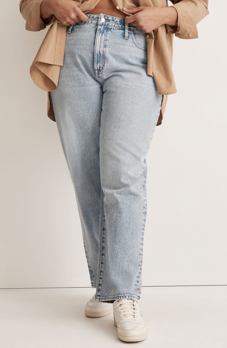 Madewell Curvy Low Rise Baggy Straight Jeans, Alternate, color, 