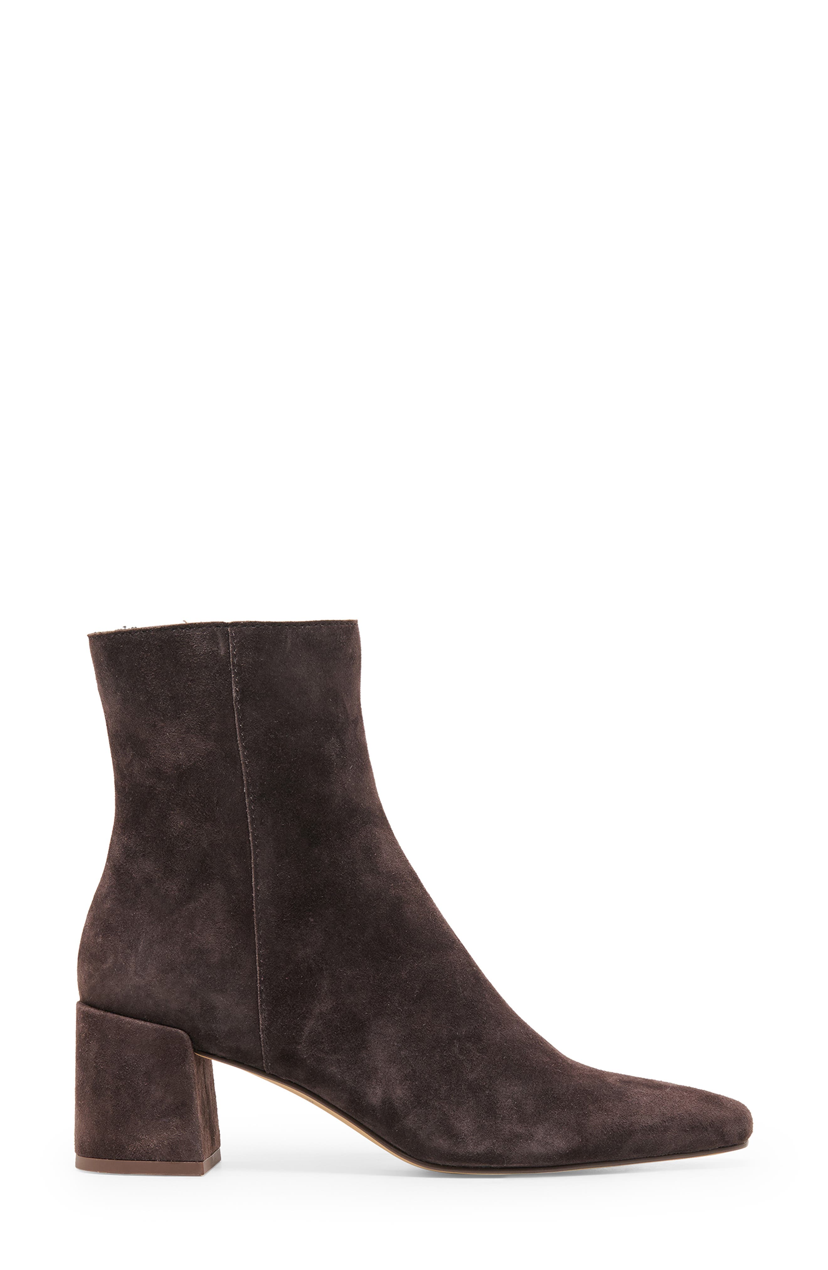 Bayra Leather Bootie, Alternate, color, JAVA SUEDE