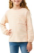 Hayden Girls Kids' Stripe Stretch Cotton T-Shirt