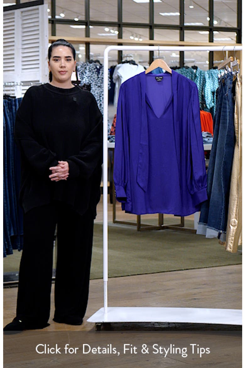 Chana Charmeuse Bow Blouse video