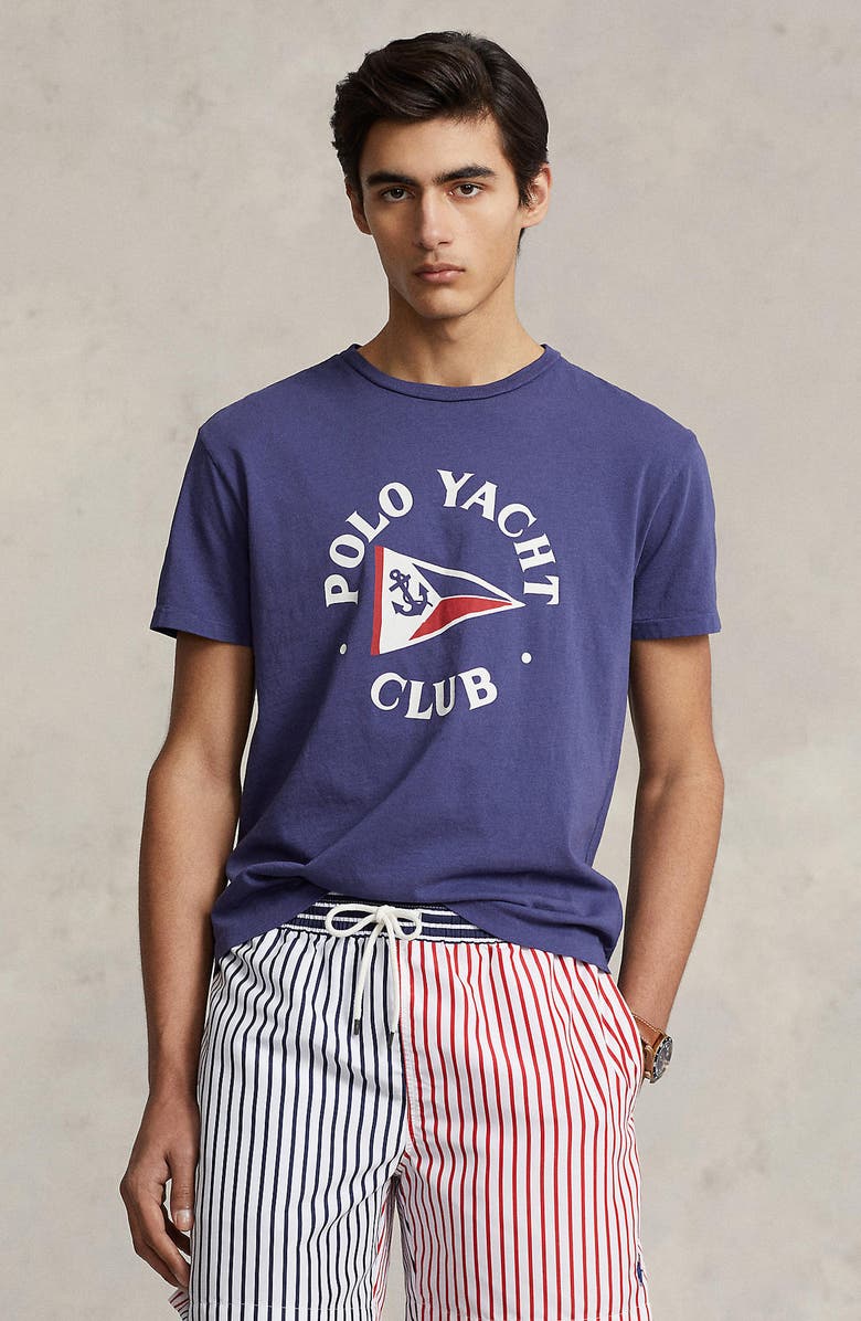 Polo Ralph Lauren Classic Fit Yacht Club Cotton Jersey Graphic T-Shirt, Alternate, color, 